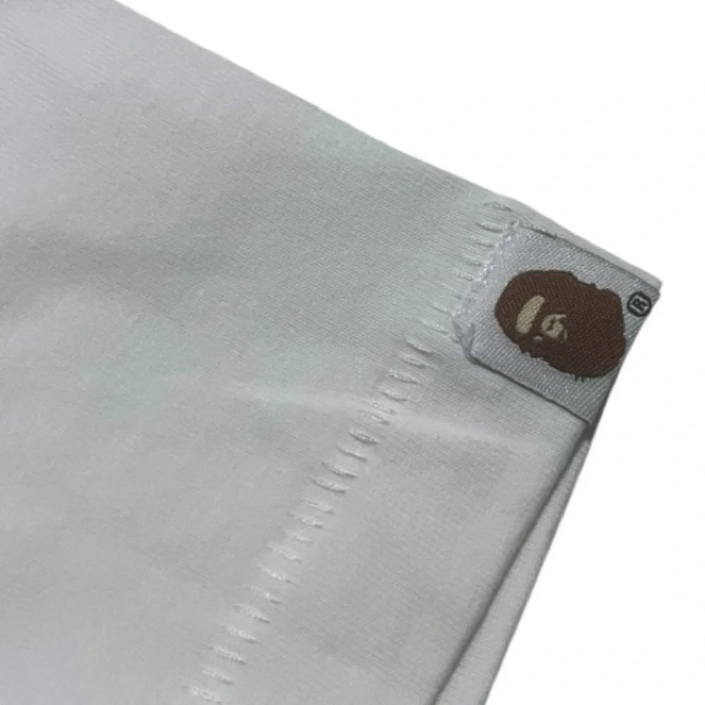 NWT A Bathing Ape BAPE Check By Bathing Ape White Tee Brand New